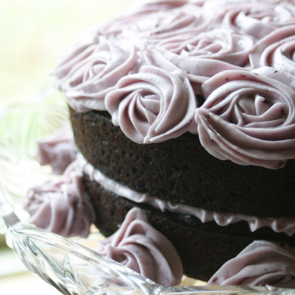 Chocolate Blueberry Beet Cake