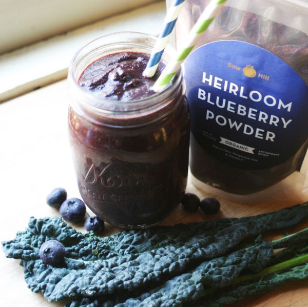 High Fiber Blueberry and Kale Smoothie