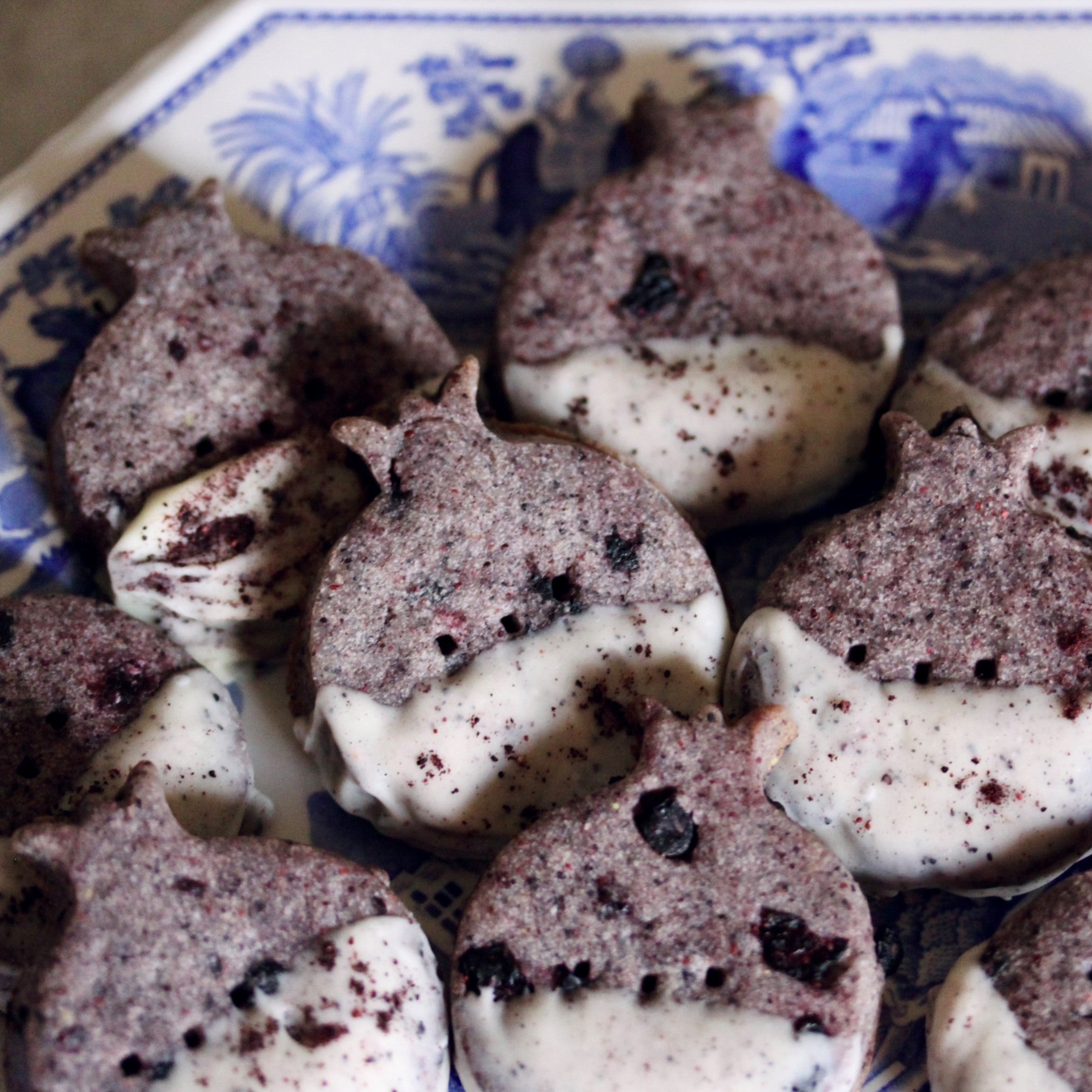 Blueberry Shortbread Cookies